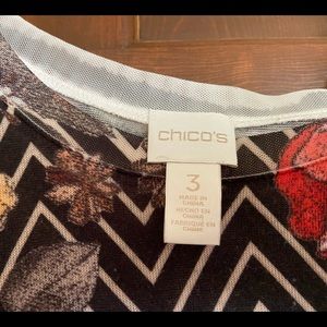 Chico’s fall blouse. Sz 3